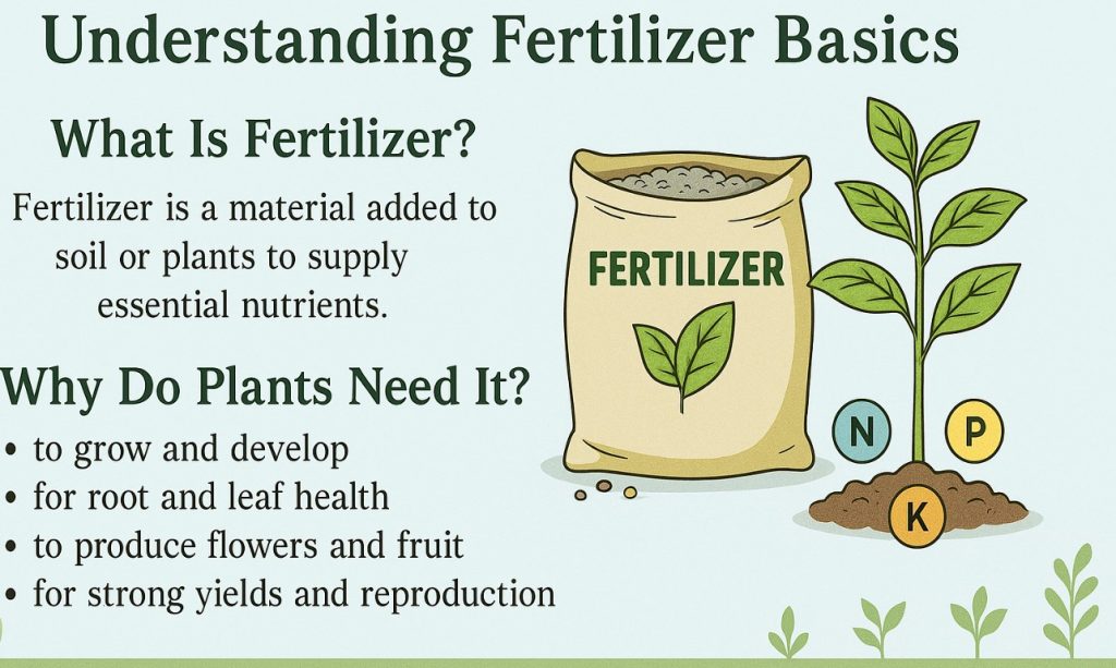 An infographic for understanding fertilizer basics.